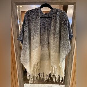 Beautiful soft cape with tassels